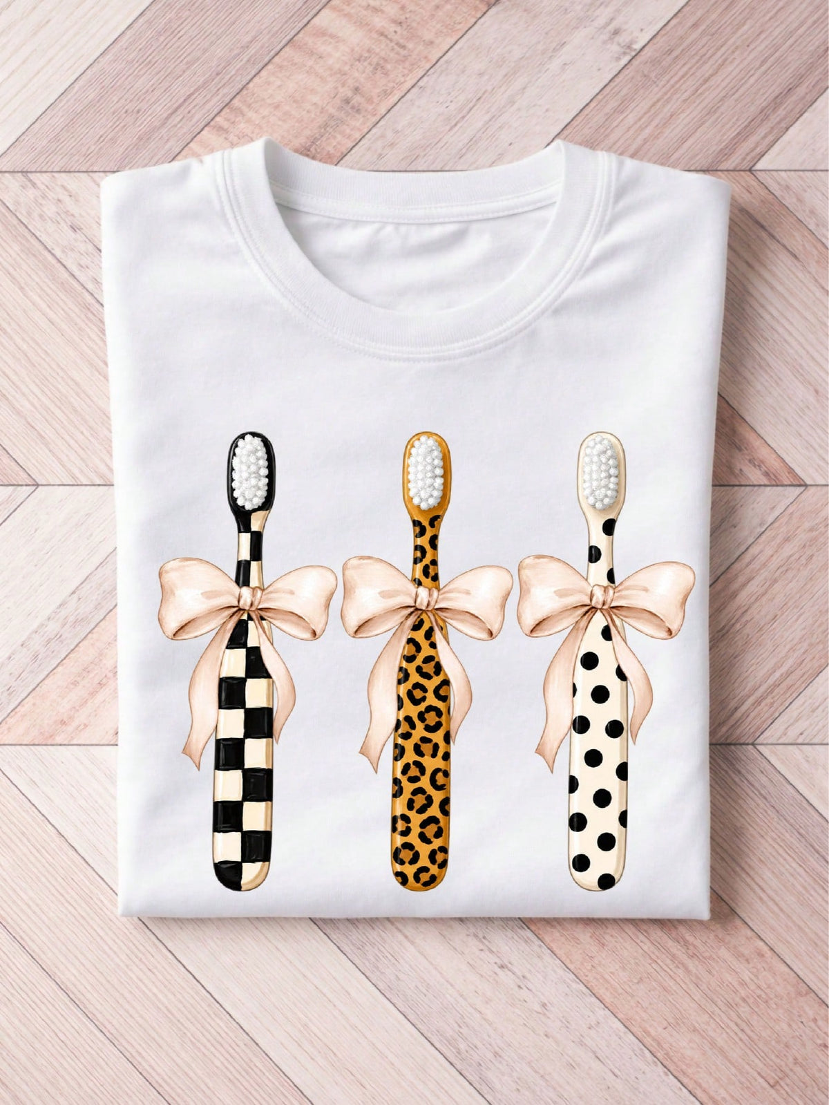 Leopard Toothbrush Dental T-Shirt