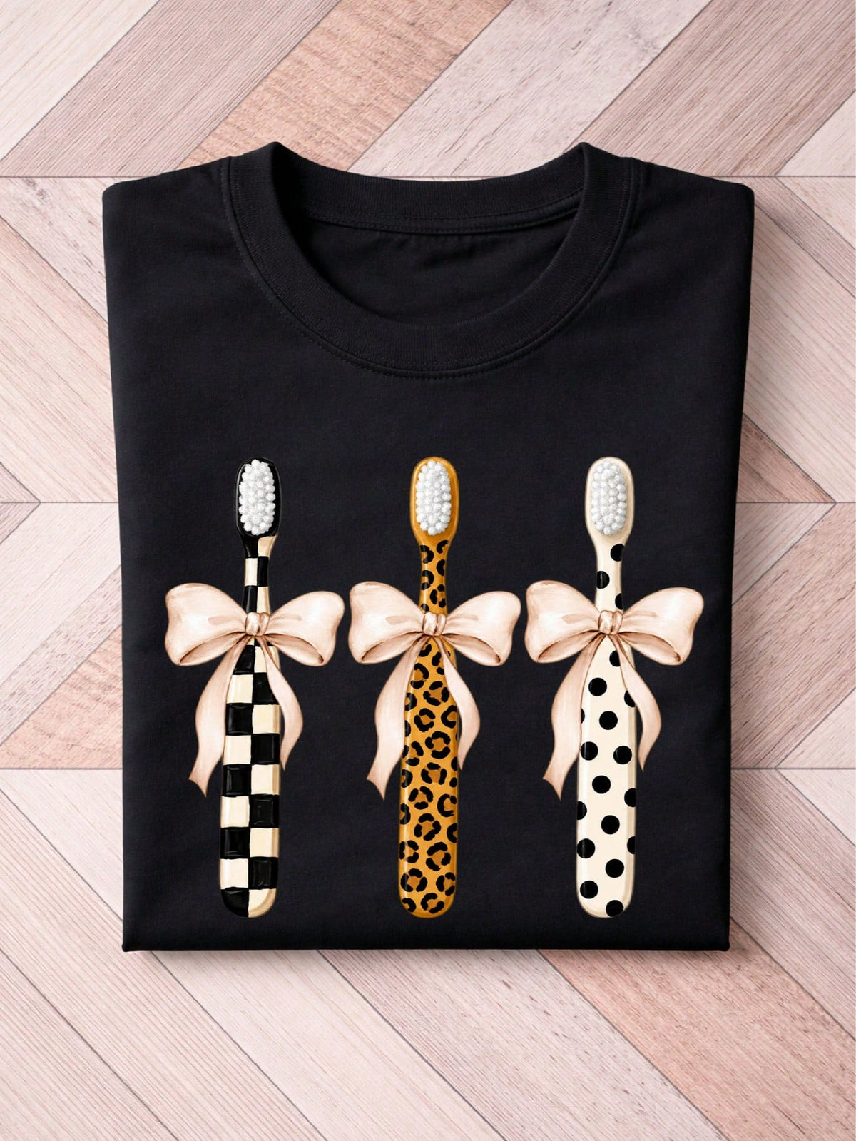 Leopard Toothbrush Dental T-Shirt