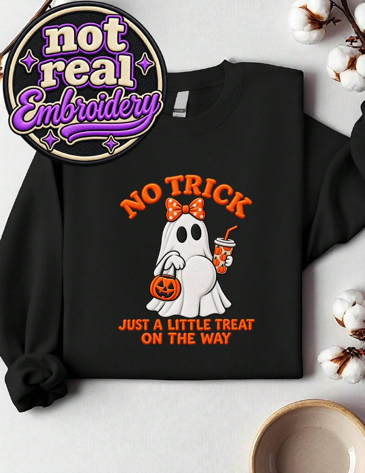 Pregnancy Ghost (DTF Graphic Print) Sweatshirt