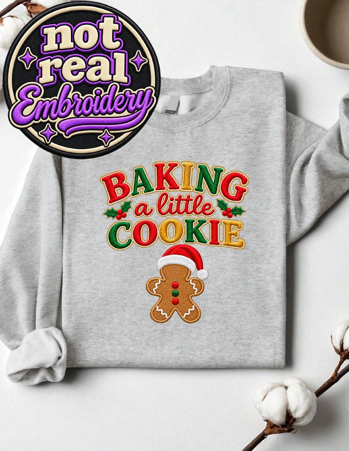 Baking A Little Cookie (DTF Graphic Print) Sweatshirt
