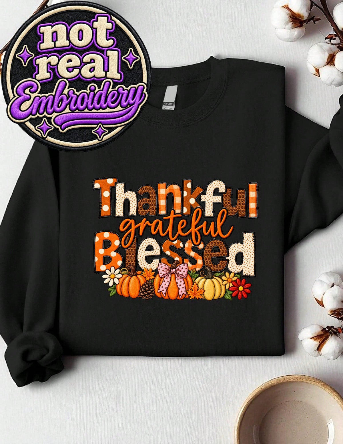 Thankful Grateful (DTF Graphic Print) Sweatshirt