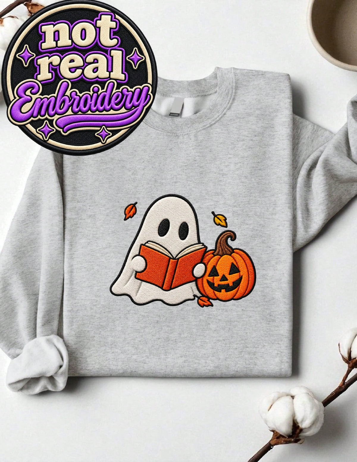 Reader Ghost Graphic Print Sweatshirt