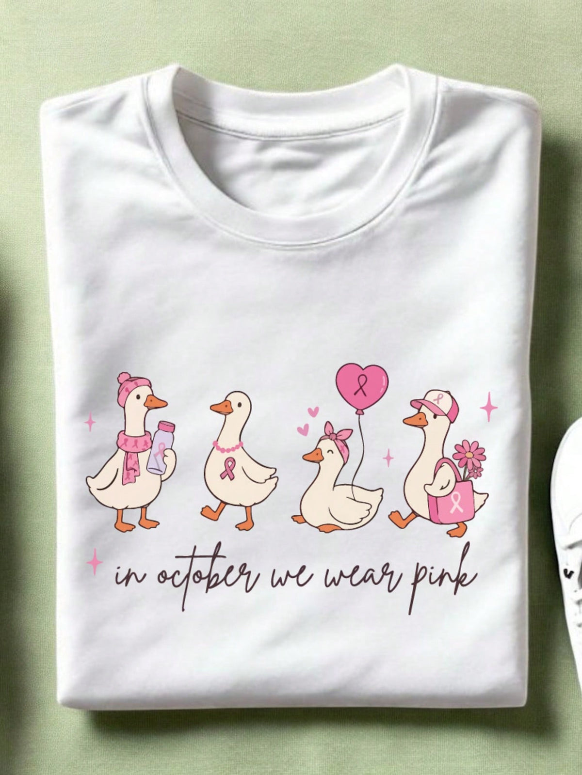 In October We Wear Pink Unisex T-Shirt