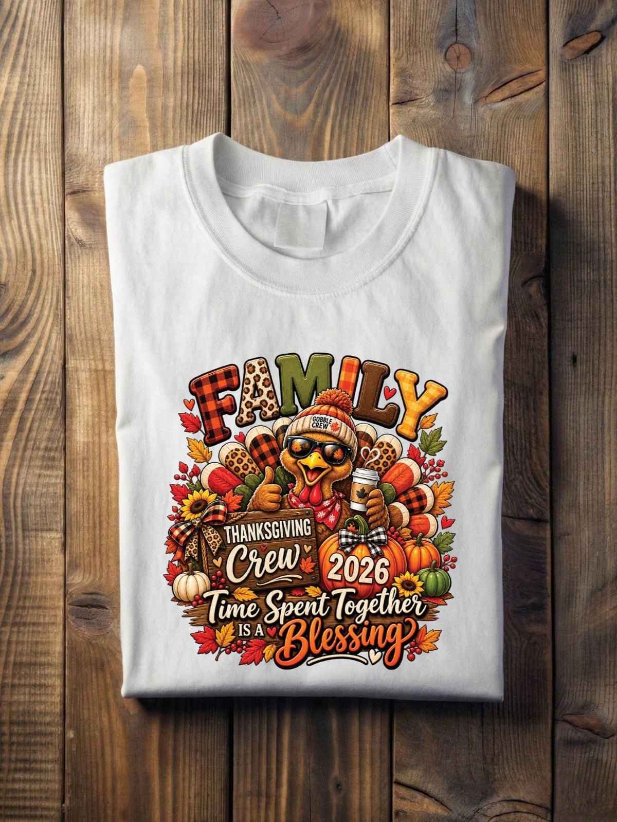 Family Thanksgiving Crew 2026 T-Shirt