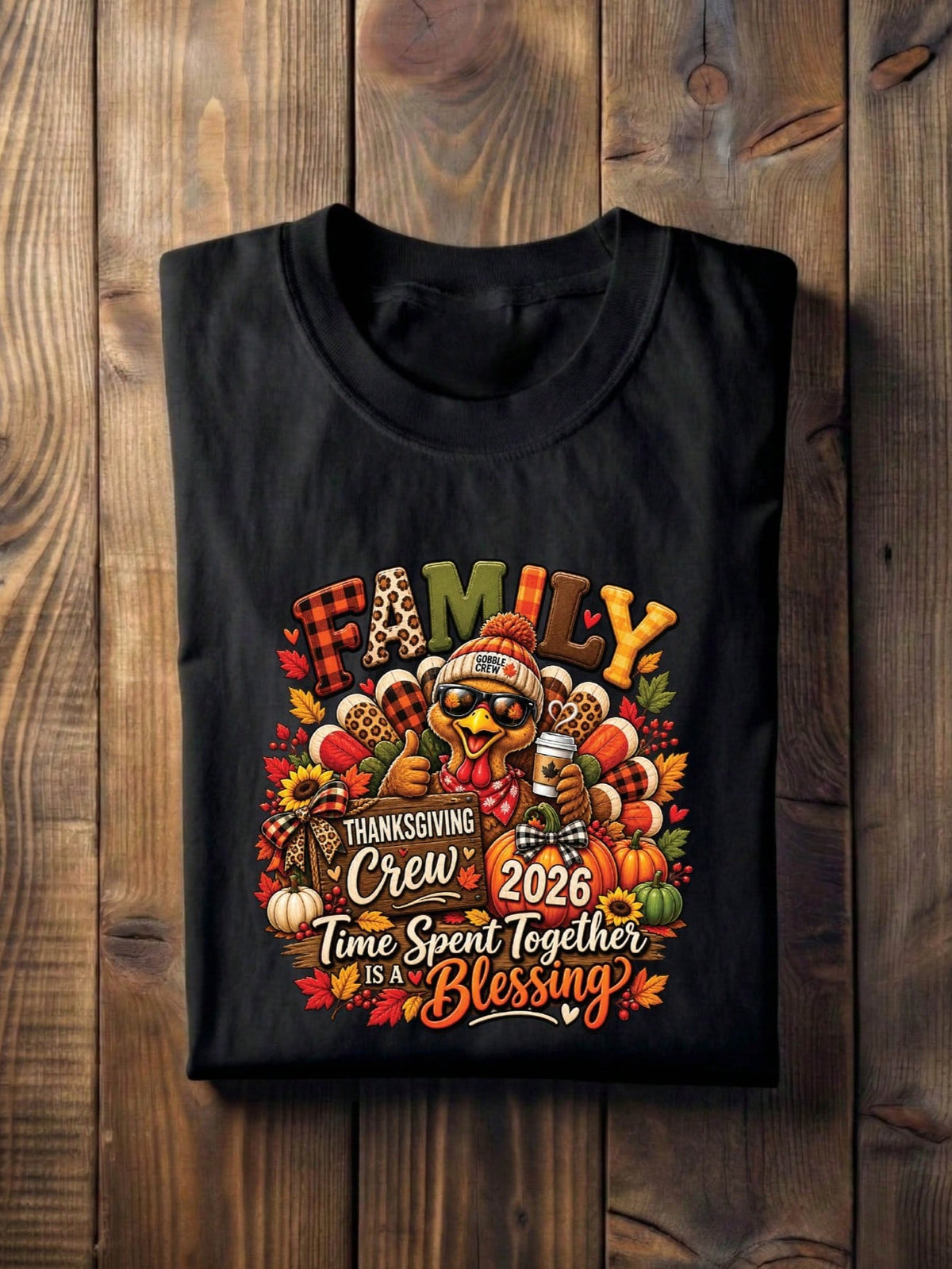 Family Thanksgiving Crew 2026 T-Shirt