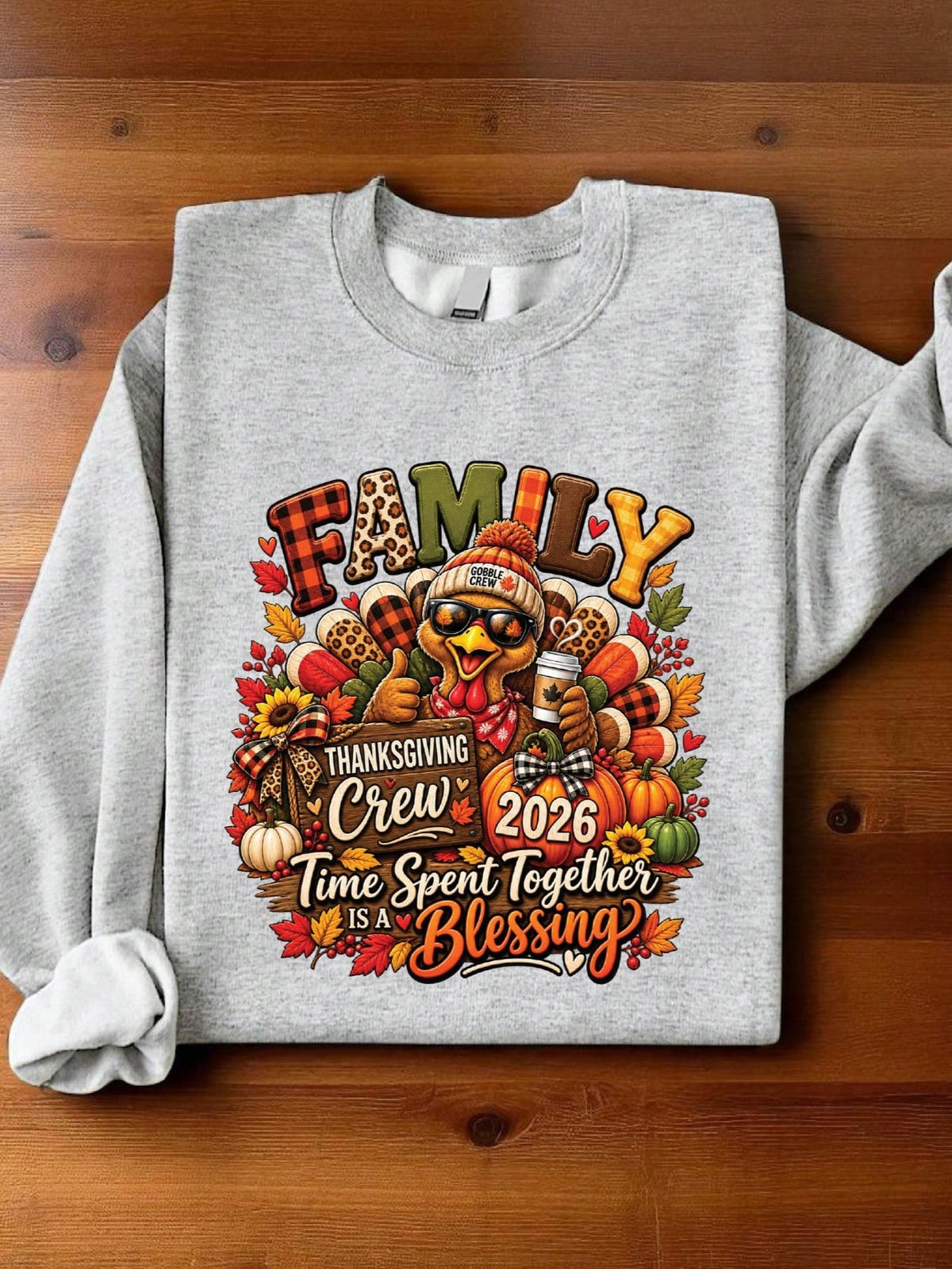 Family Thanksgiving Crew 2026 Sweatshirt