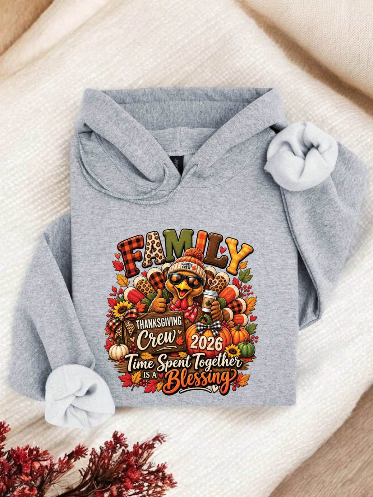 Family Thanksgiving Crew 2026 Hoodie