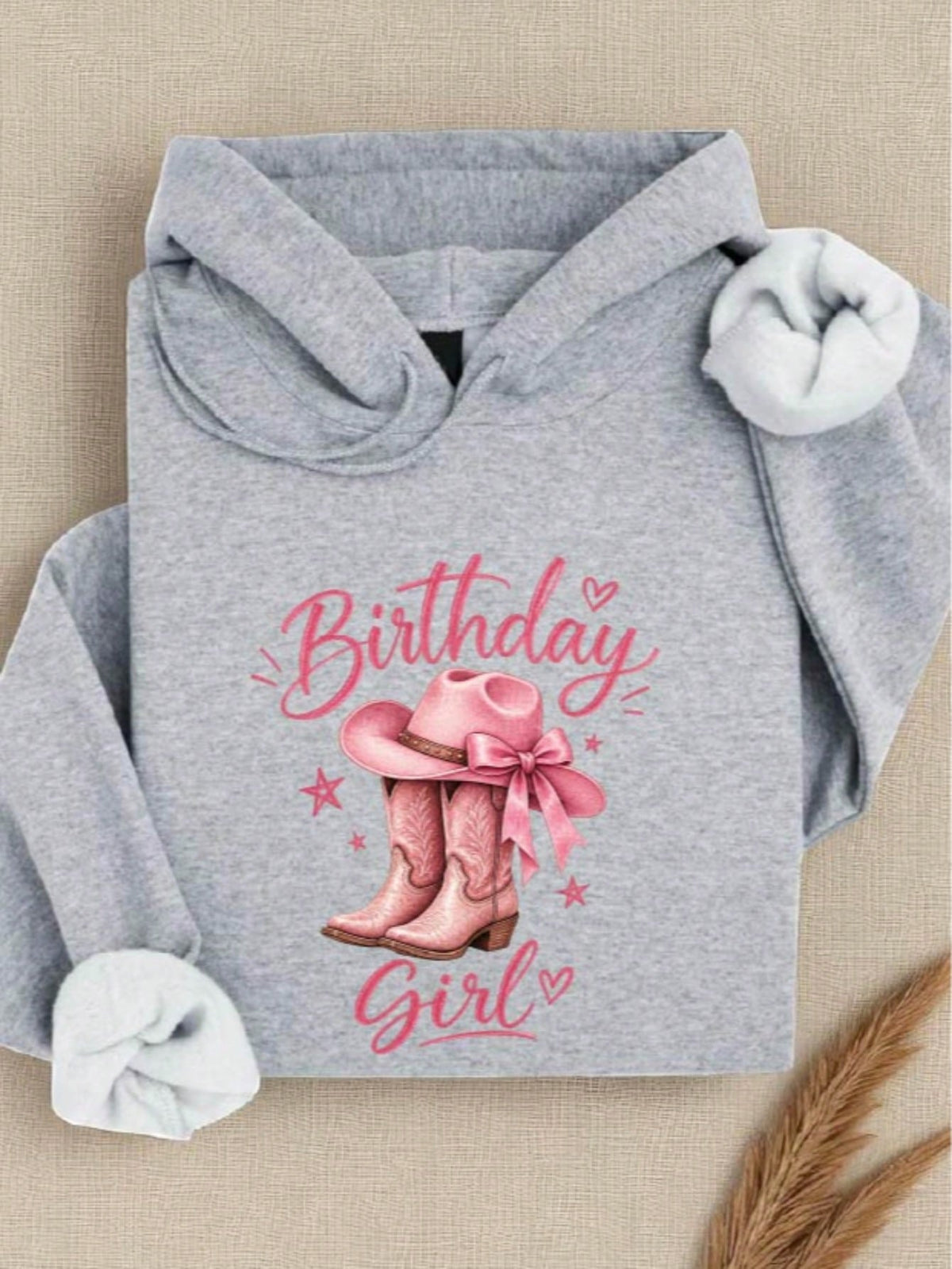 Birthday Girl Western Hoodie