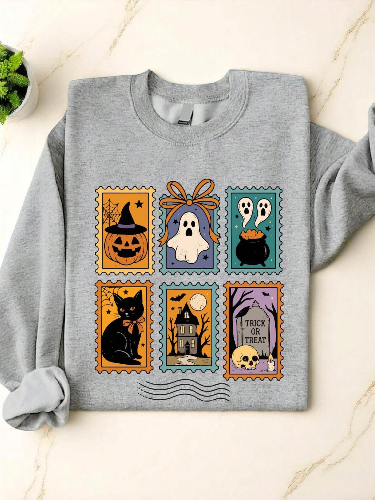 Halloween Stamp Sweatshirt