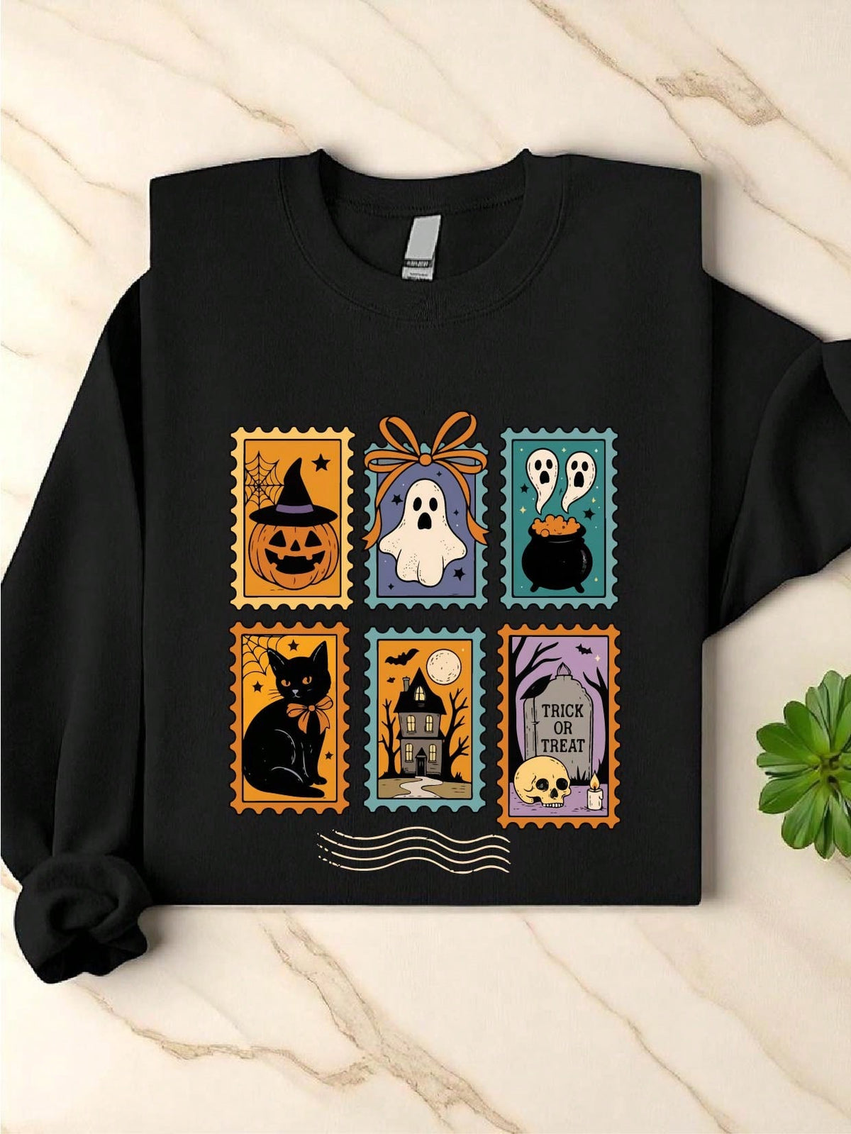 Halloween Stamp Sweatshirt