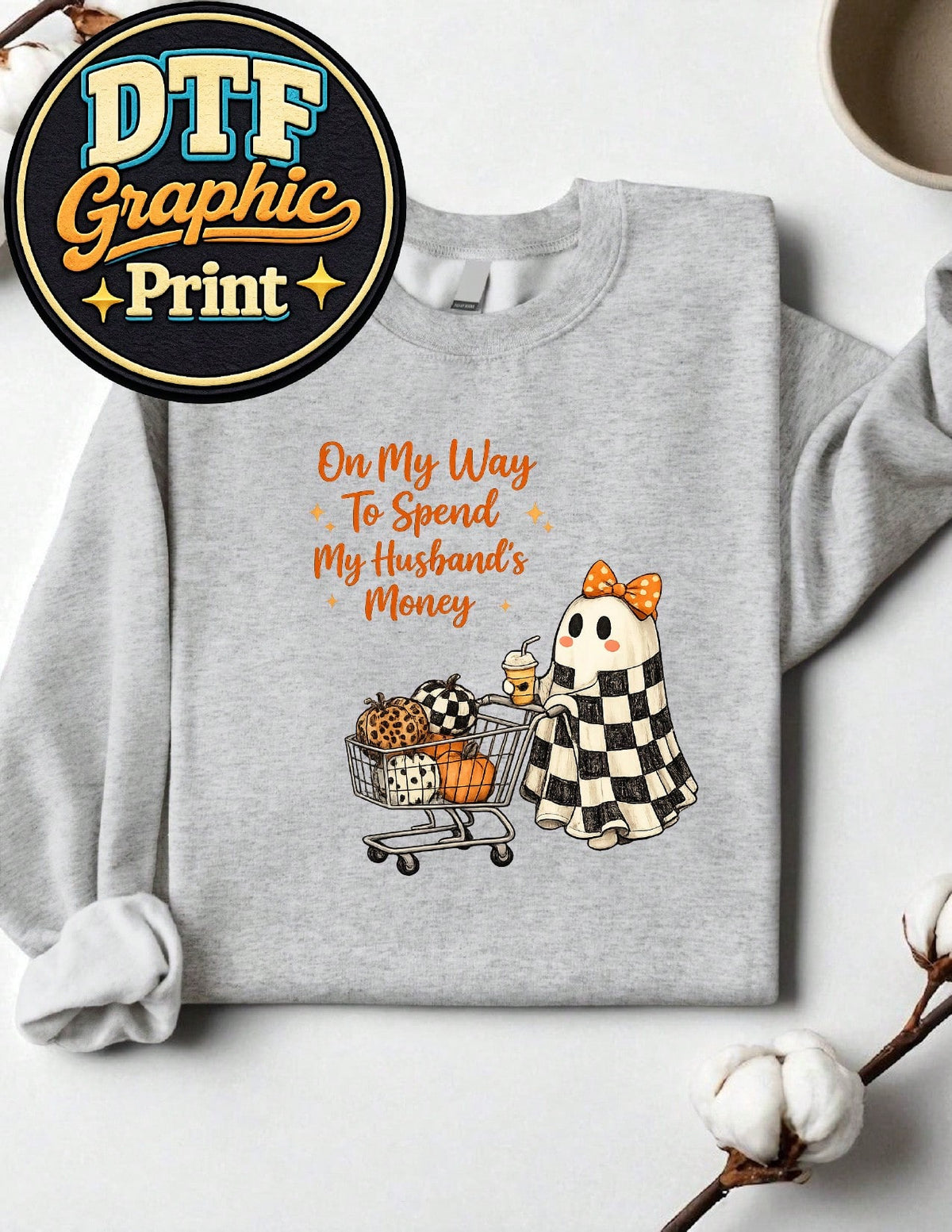 Funny Halloween Ghost Sweatshirt