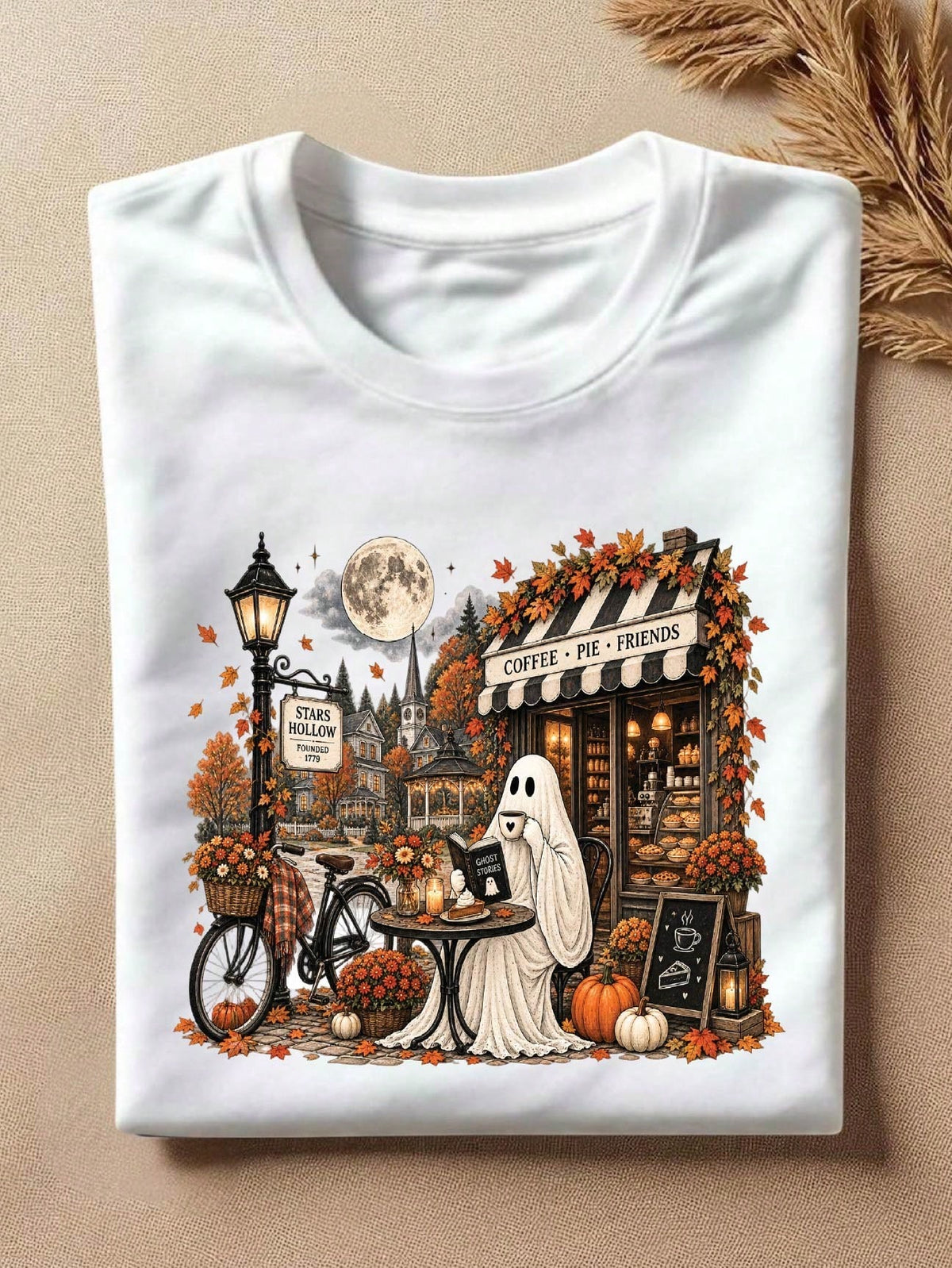 Ghost Reading Book Shir T-Shirt
