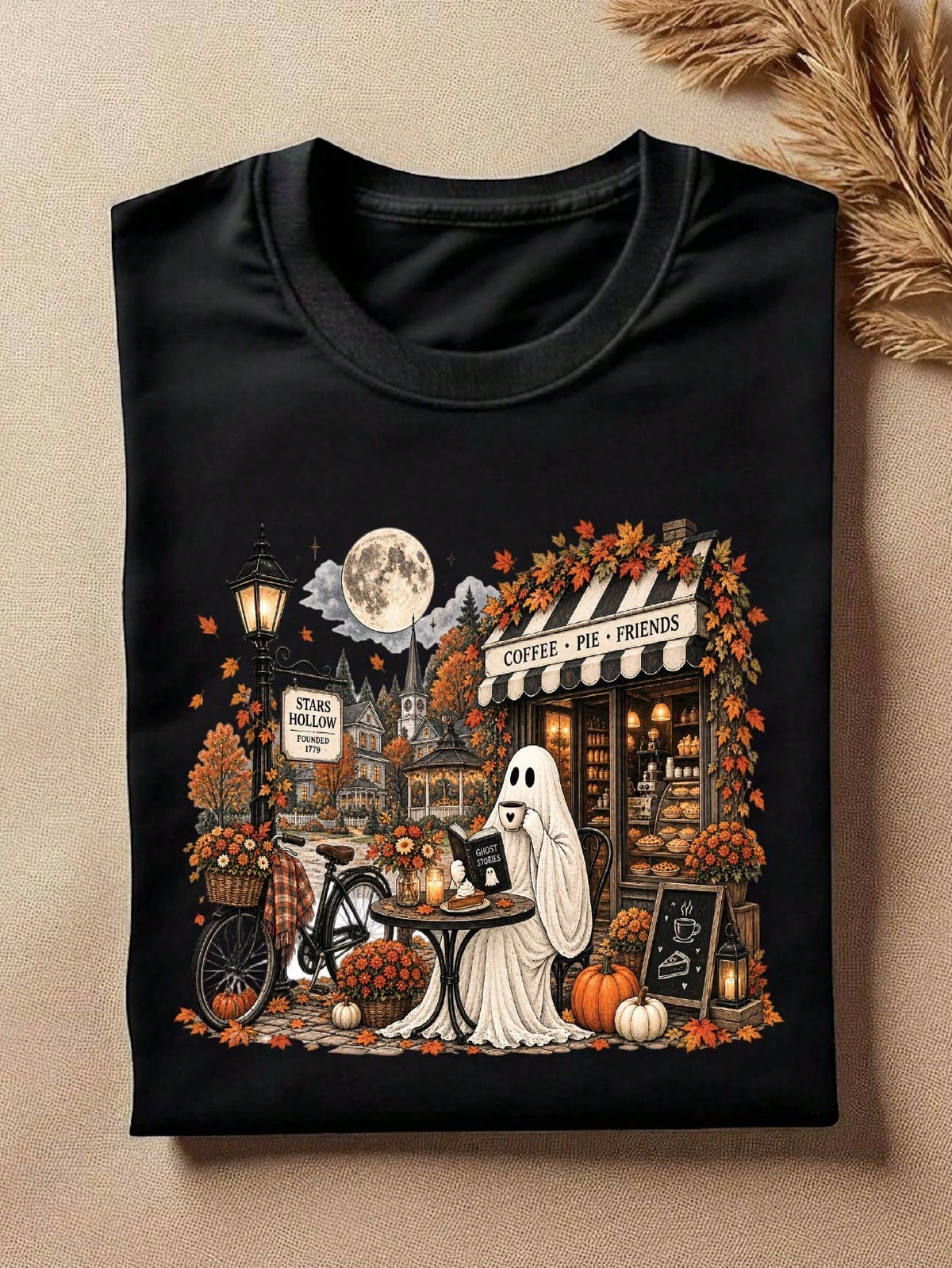 Ghost Reading Book Shir T-Shirt
