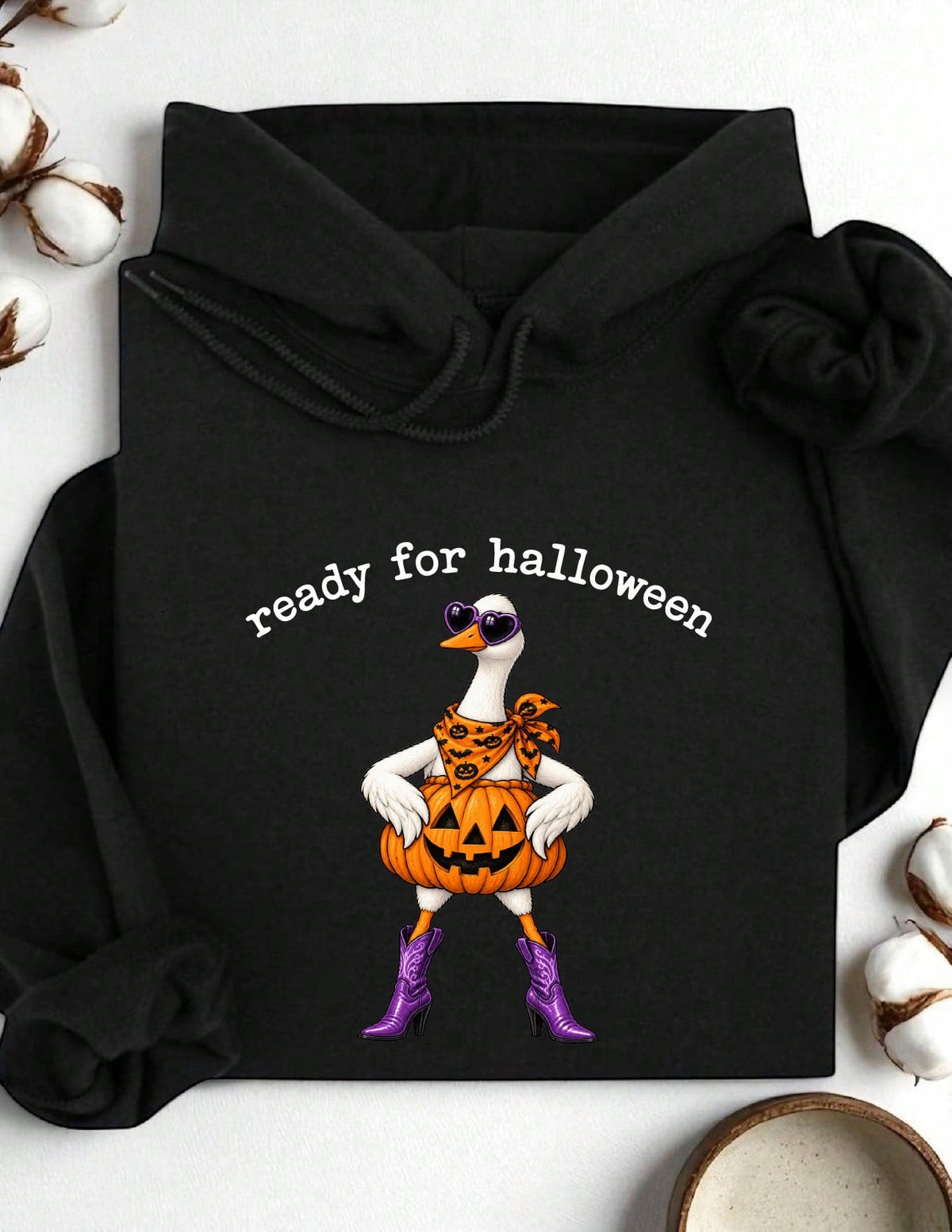 Ready For Halloween Goose Hoodie
