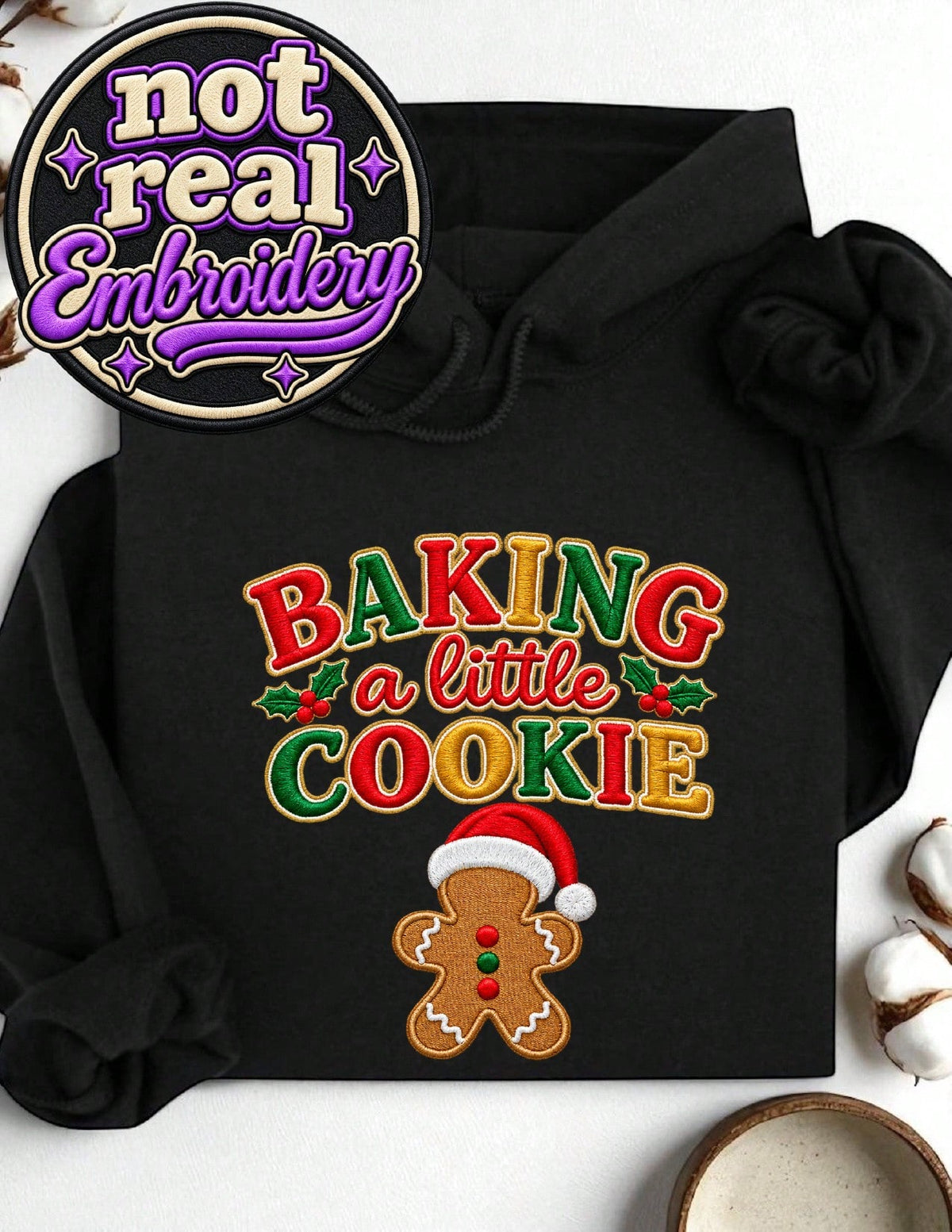 Baking A Little Cookie (DTF Graphic Print) Hoodie