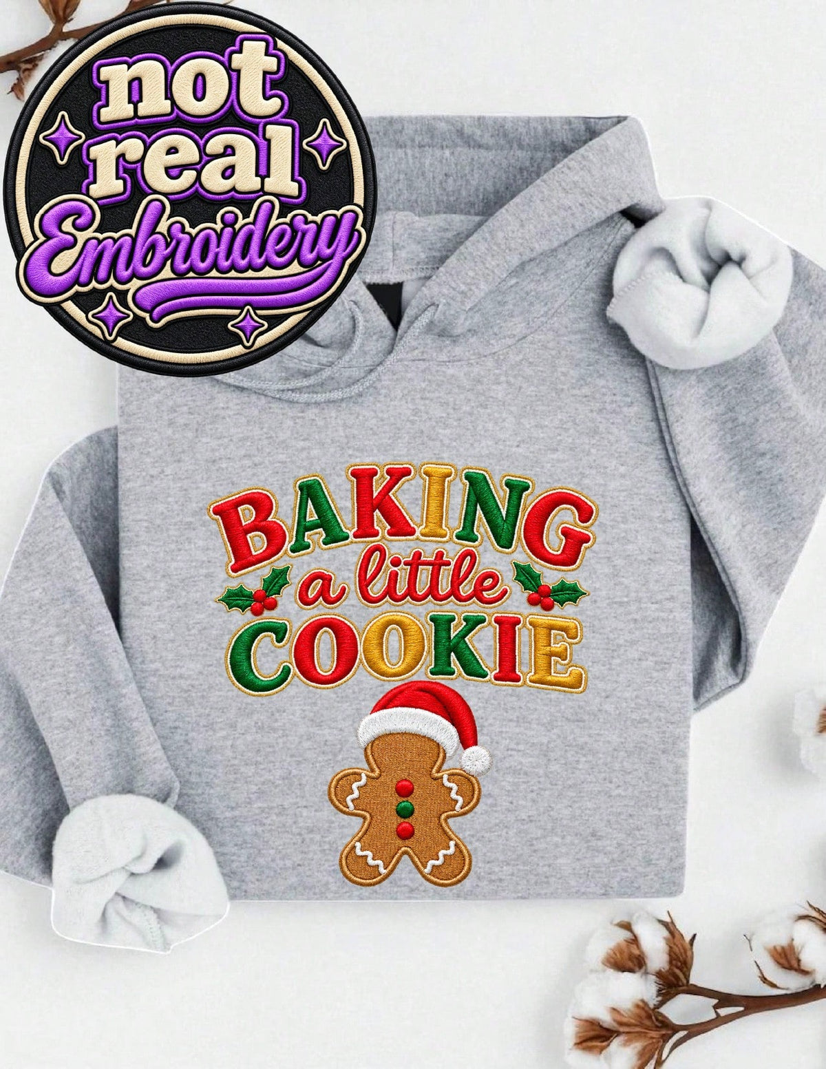 Baking A Little Cookie (DTF Graphic Print) Hoodie