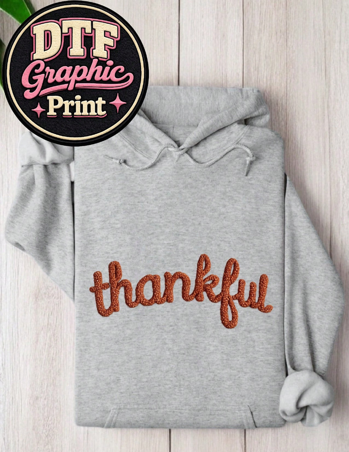 Thankful (DTF Graphic Print) Hoodie