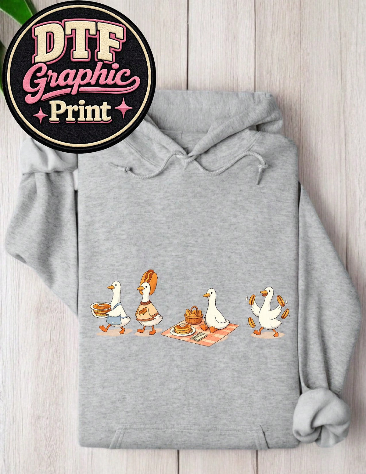 Hot Dog Goose Hoodie