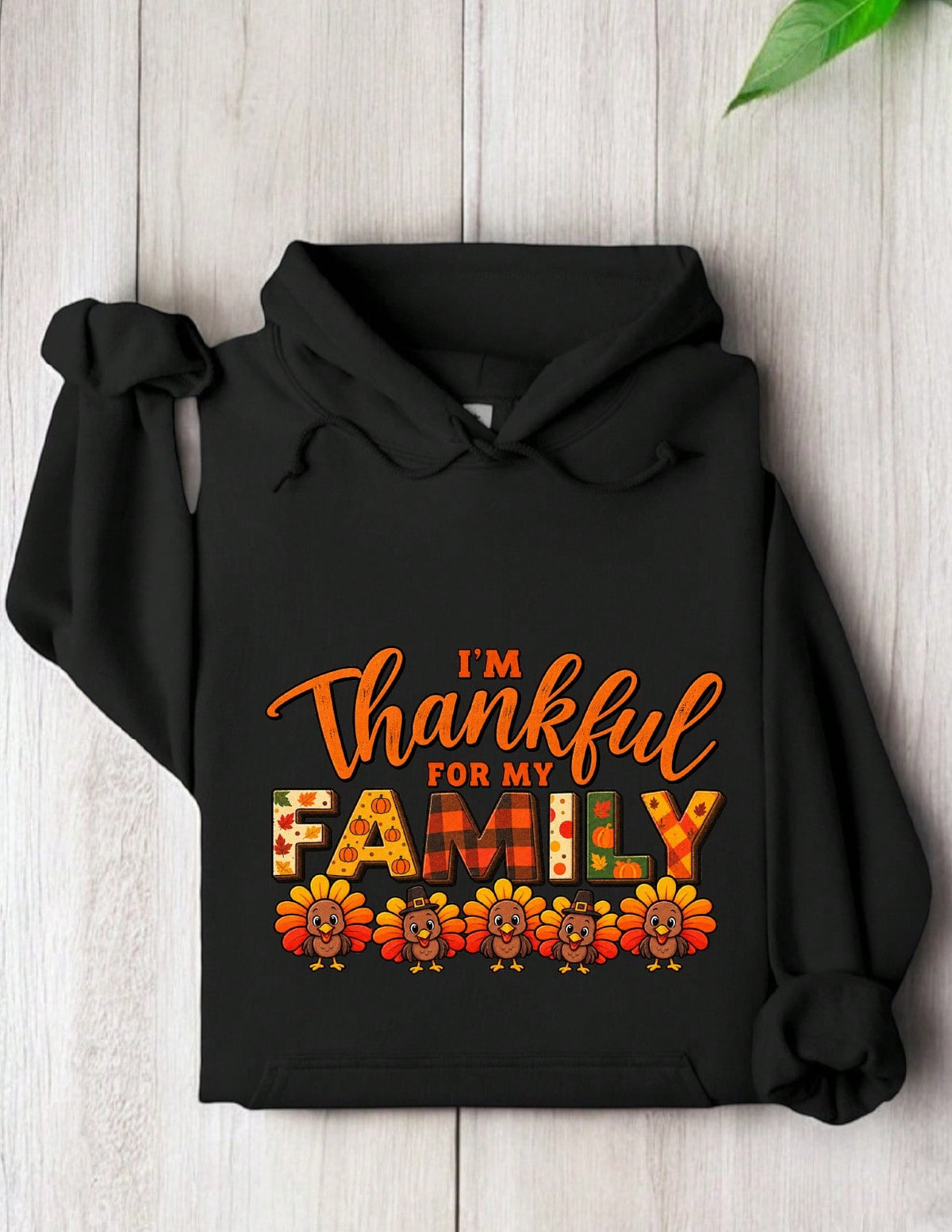Thankful For My Family Hoodie