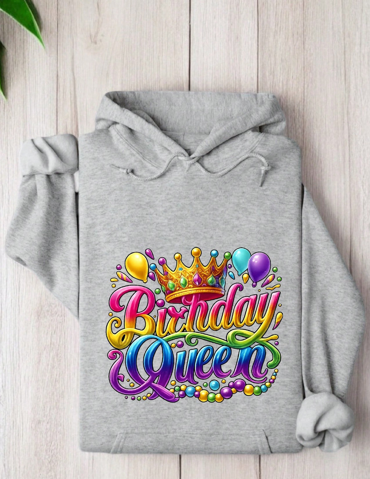 Colorful Birthday Queen Hoodie