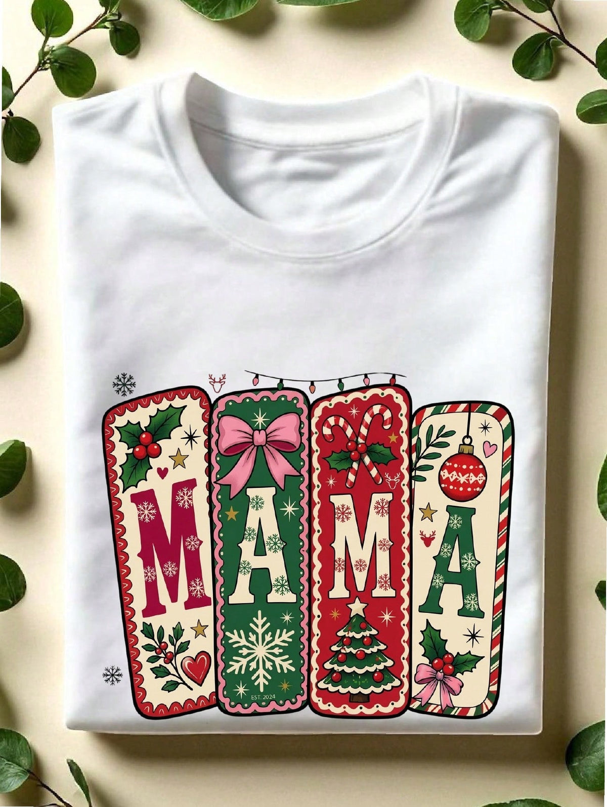 Mama Christmas Coquette T-Shirt
