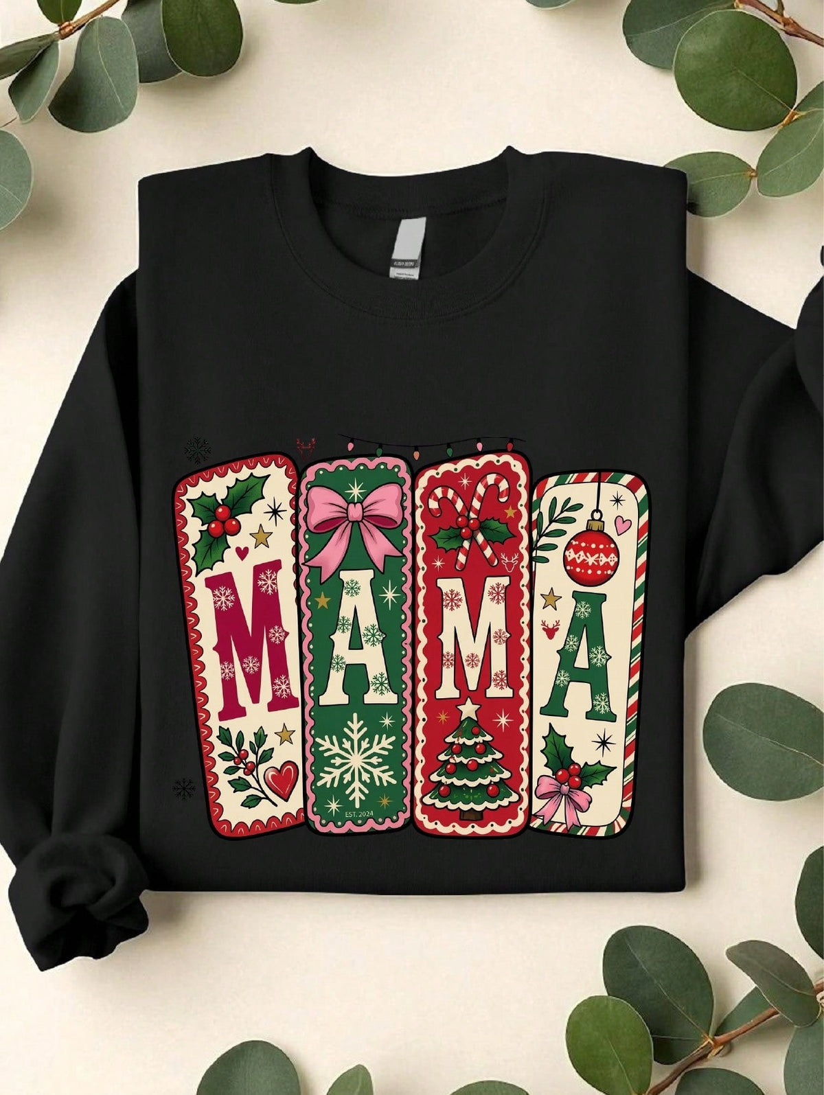 Mama Christmas Coquette Sweatshirt
