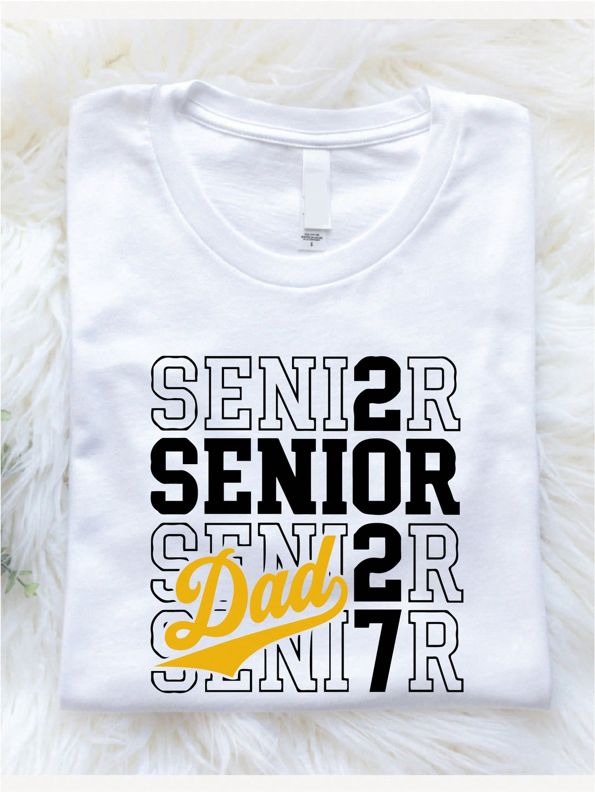 1PC Senior Mom & Senior Dad Matching T-Shirt