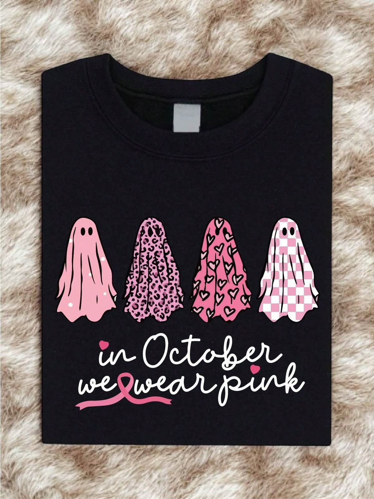 Breast Cancer Awareness Ghost T-Shirt