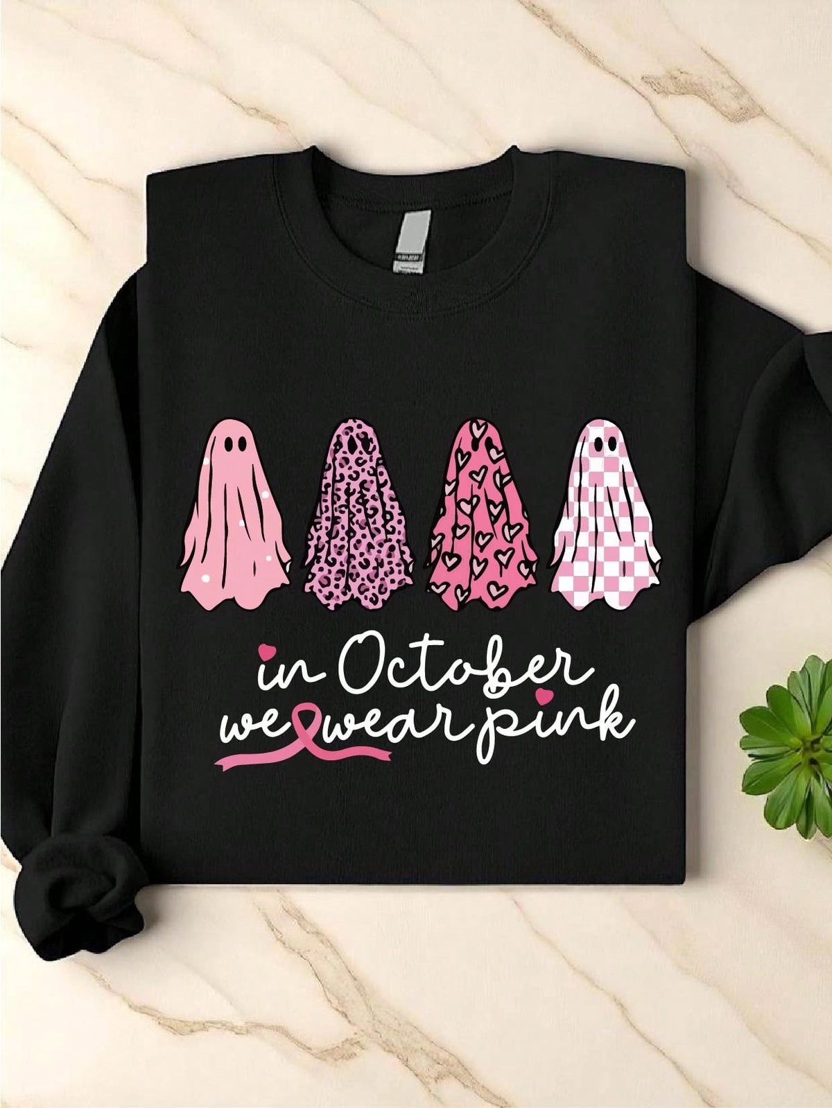 Breast Cancer Awareness Ghost Sweatshirt