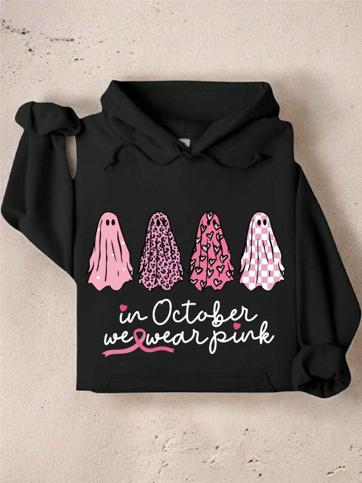 Breast Cancer Awareness Ghost Hoodie