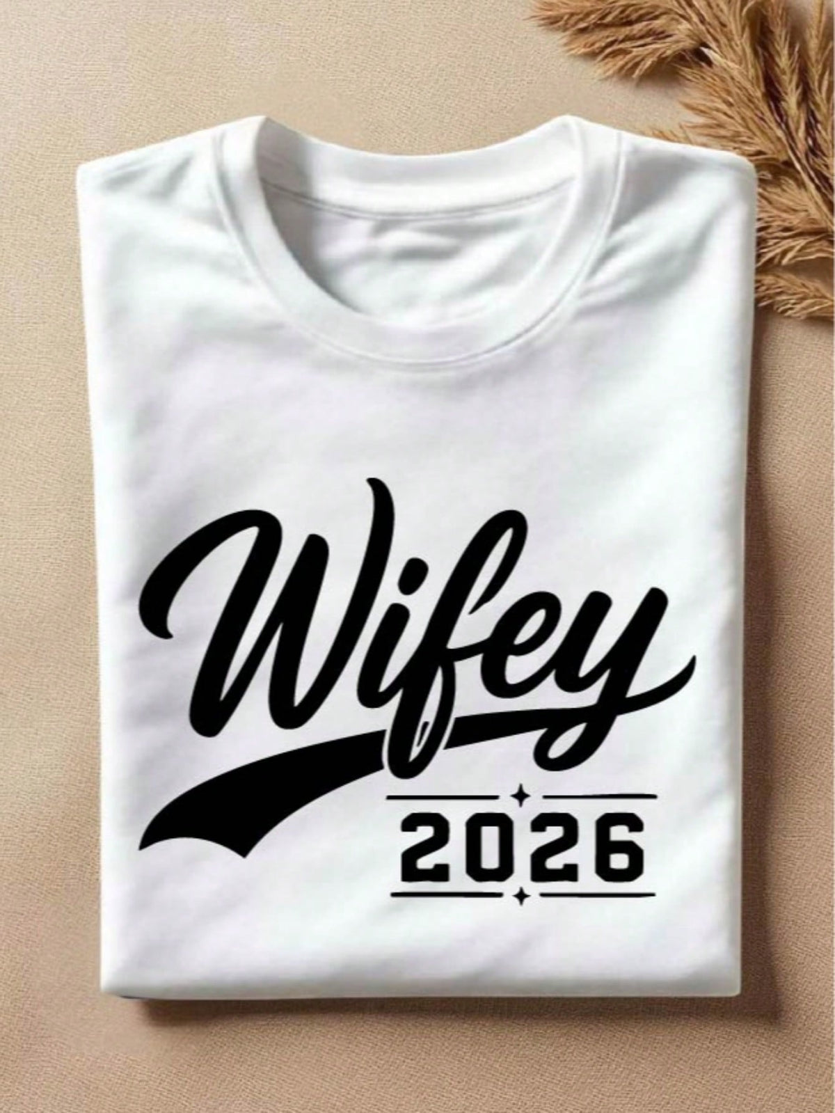 1 PC Wifey Hubby 2026 T-Shirt