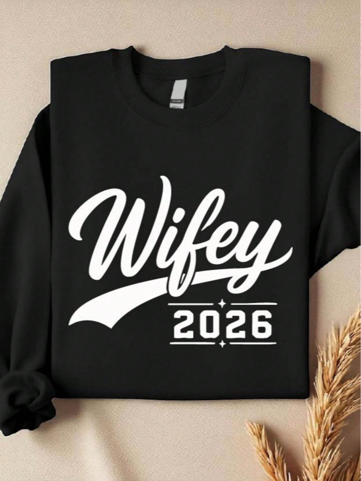 1 PC Wifey Hubby 2026 Sweatshirt