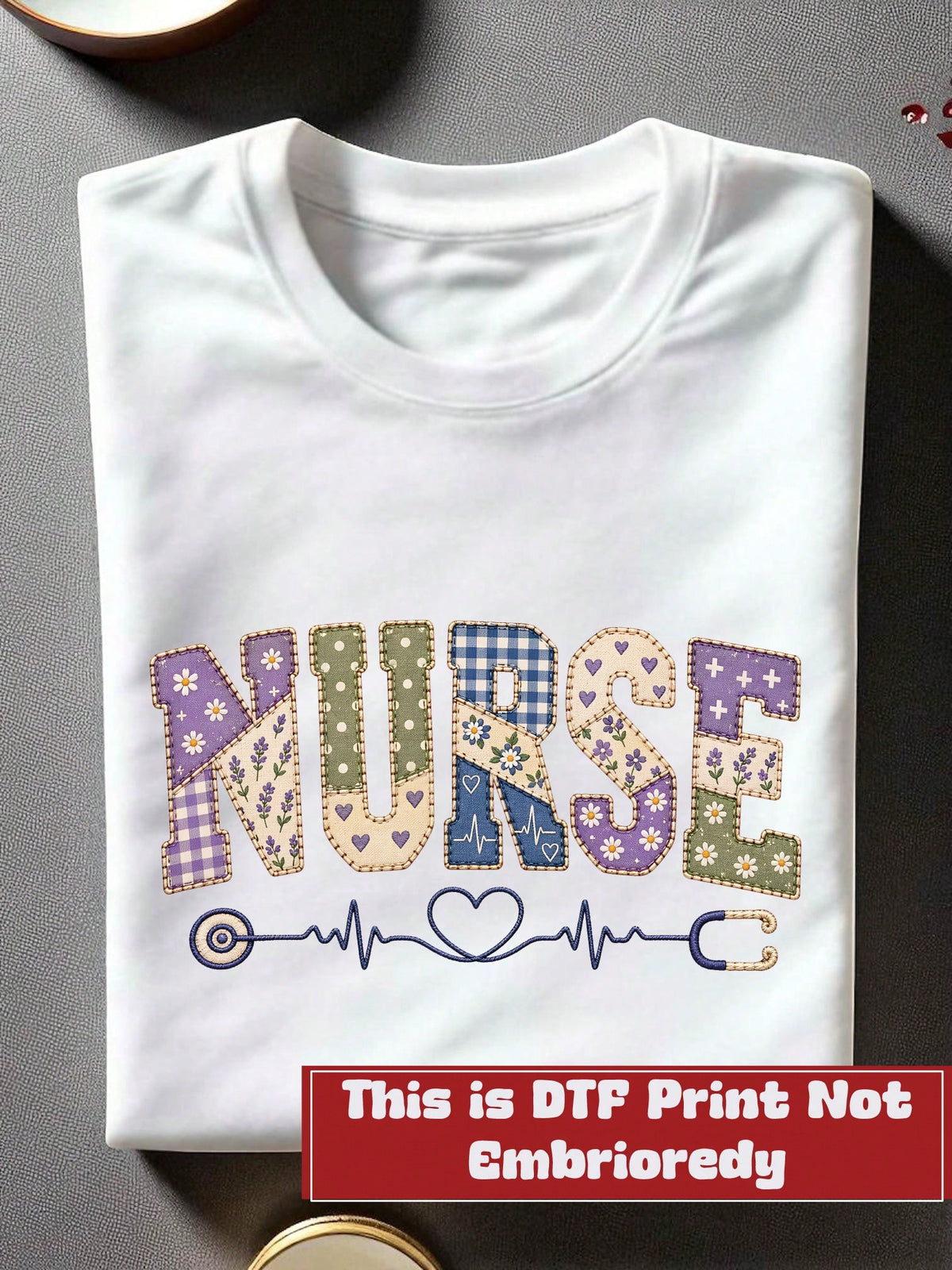 Nurse Faux Patchwork Unisex T-Shirt
