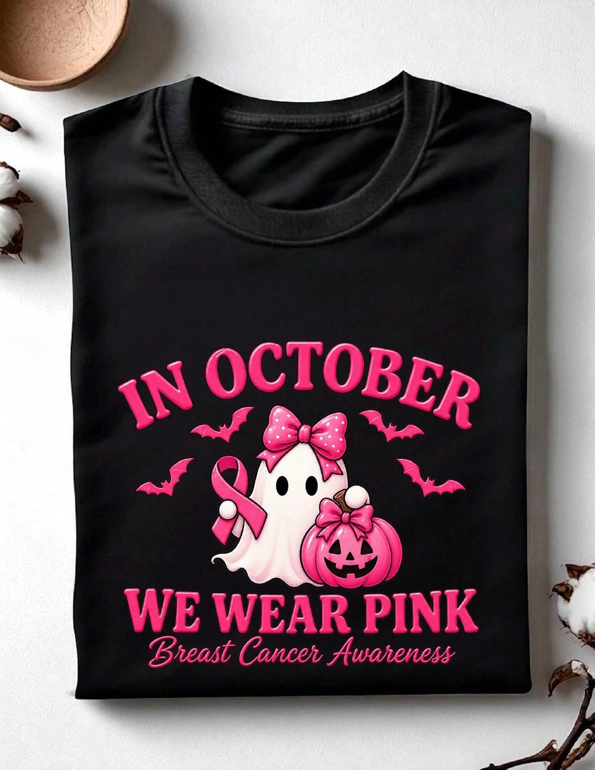 In October We Wear Pink T-Shirt