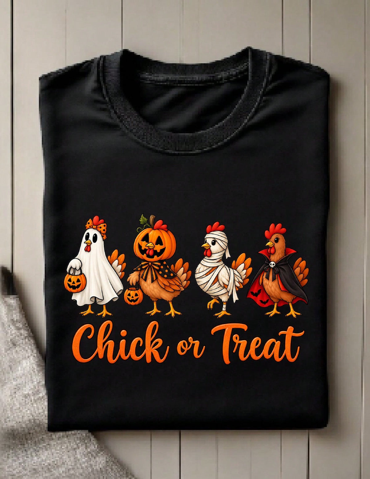 Farm Chicken Halloween T-Shirt