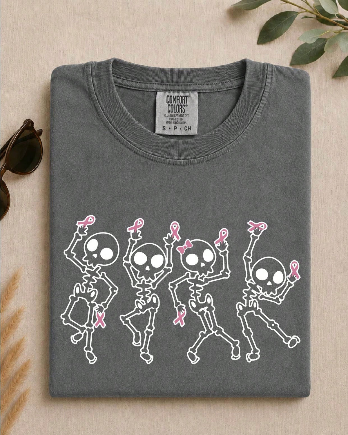 Dancing Skeletons Breast Cancer T-Shirt