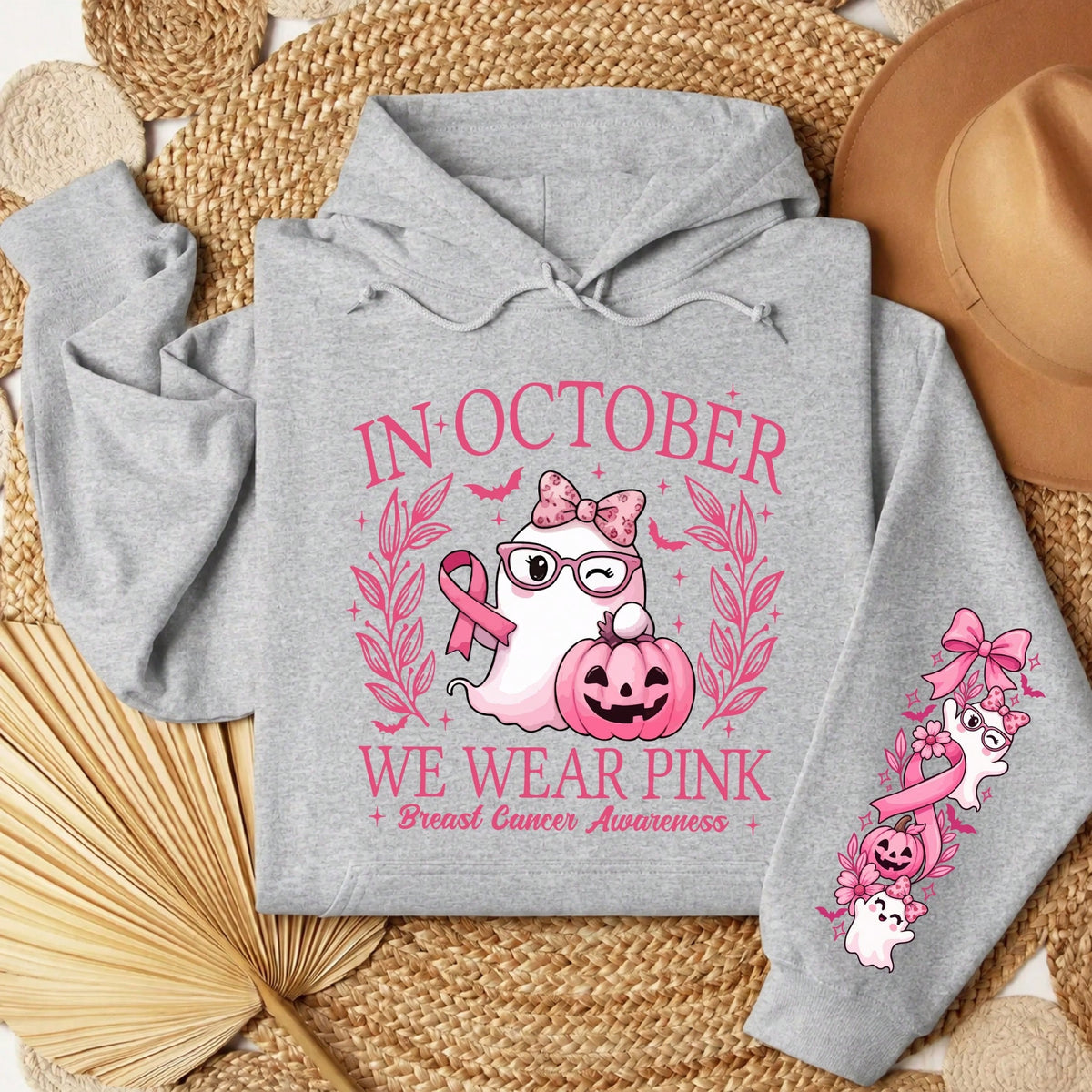 In October We Wear Pink Hoodie