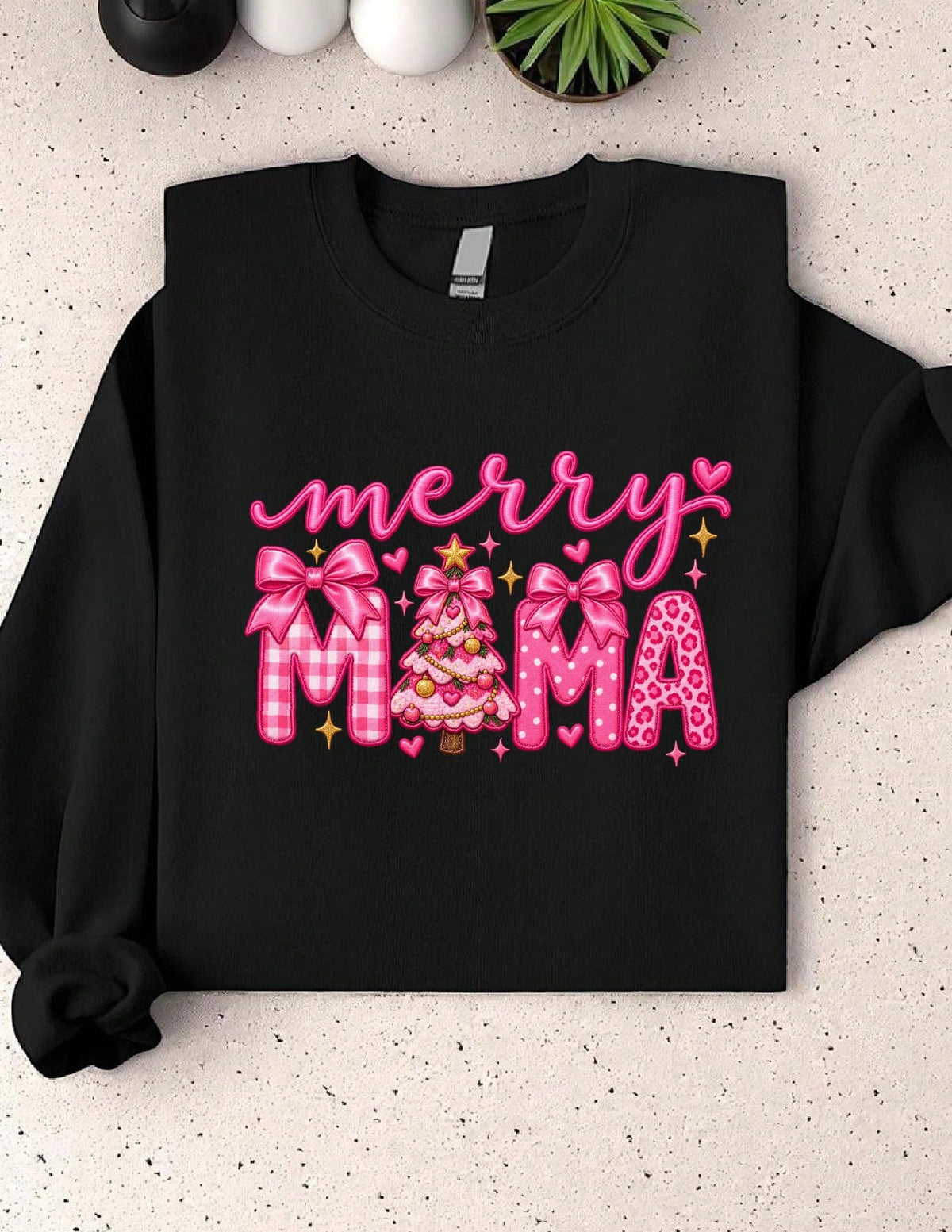 Pink Christmas Mom Sweatshirt