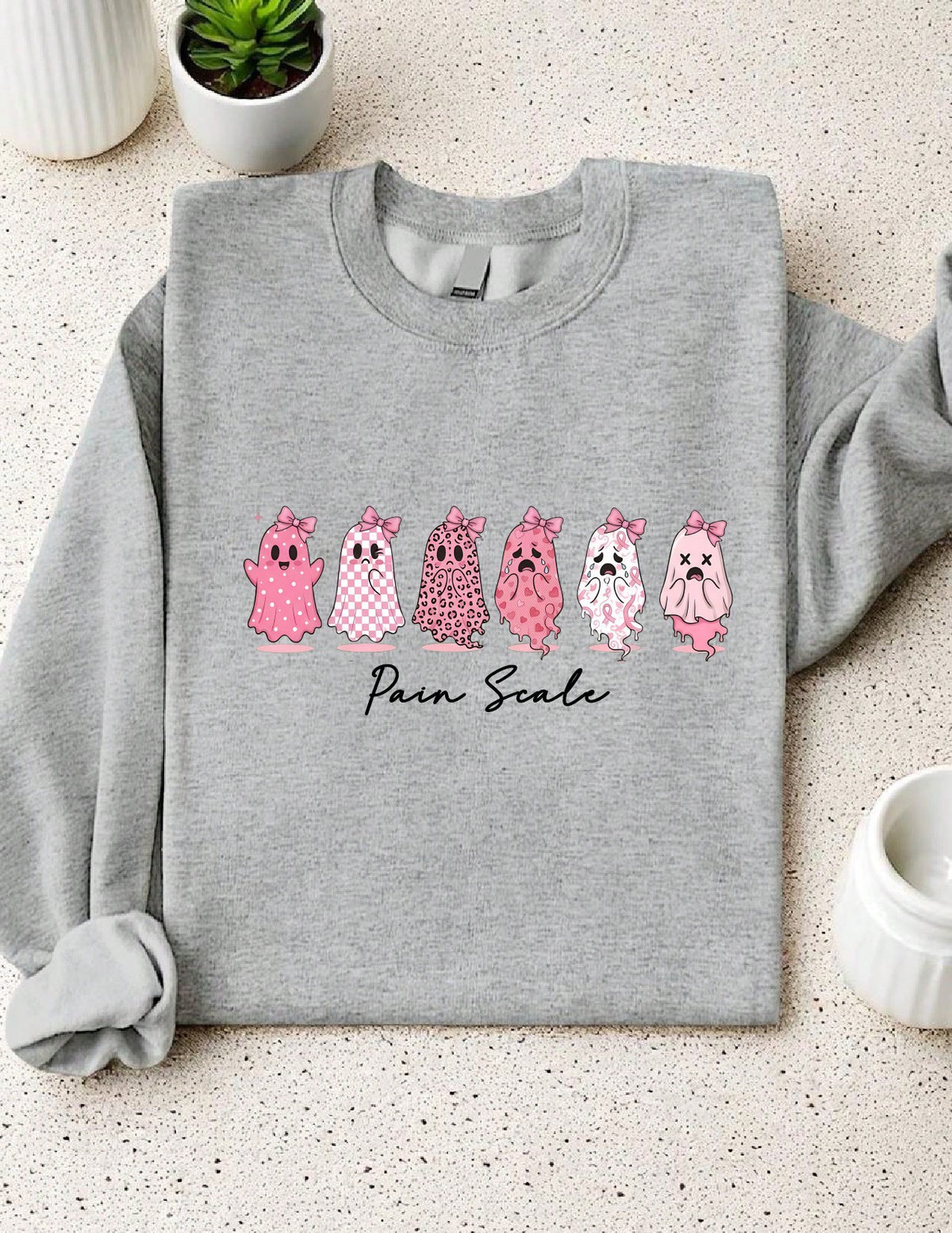 Funny Pain Scale Halloween Sweatshirt