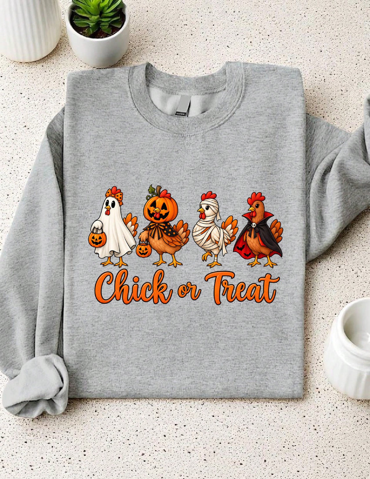 Farm Chicken Halloween Sweatshirt