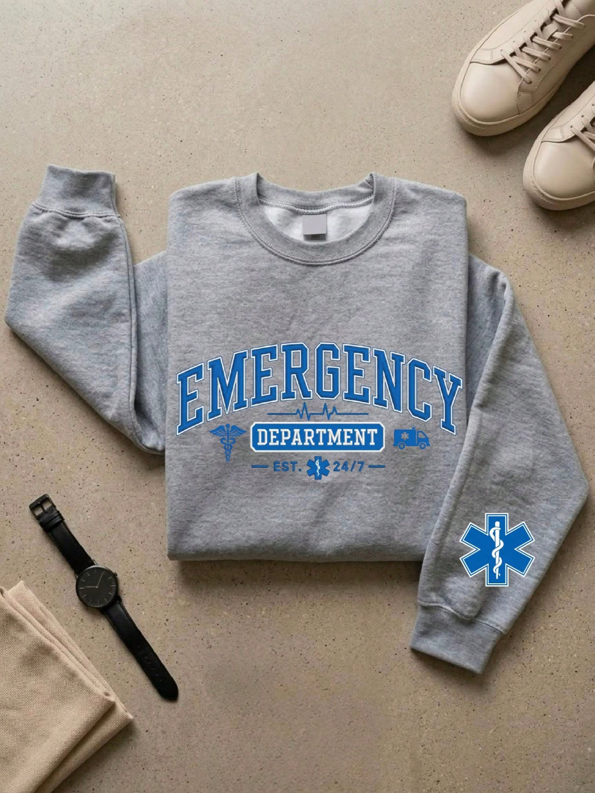 Emergency Department Est 24/7 Sweatshirt