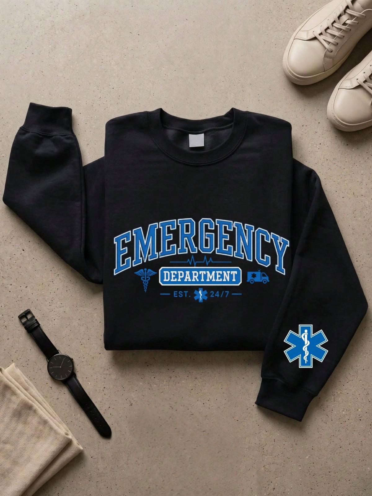 Emergency Department Est 24/7 Sweatshirt