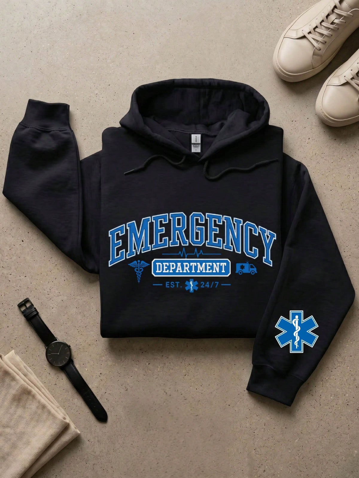 Emergency Department Est 24/7 Hoodie