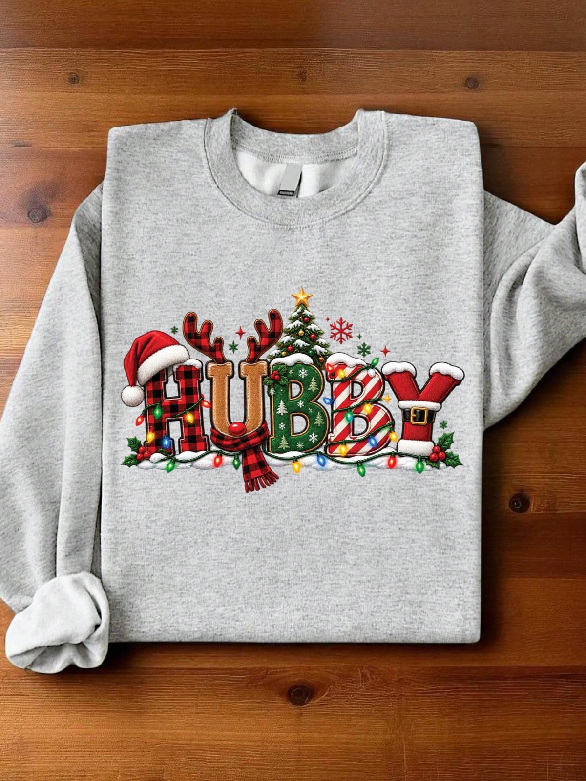 1 PC Wifey Hubby Christmas Sweatshirt