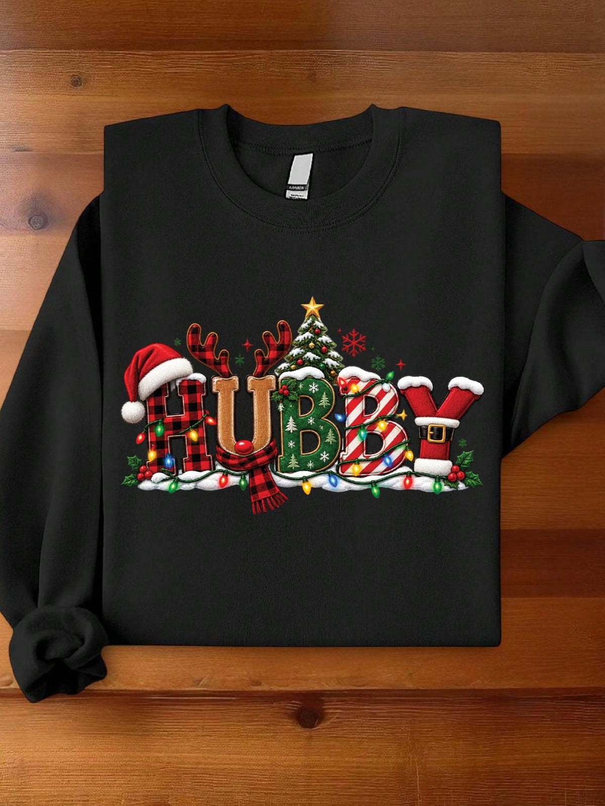 1 PC Wifey Hubby Christmas Sweatshirt