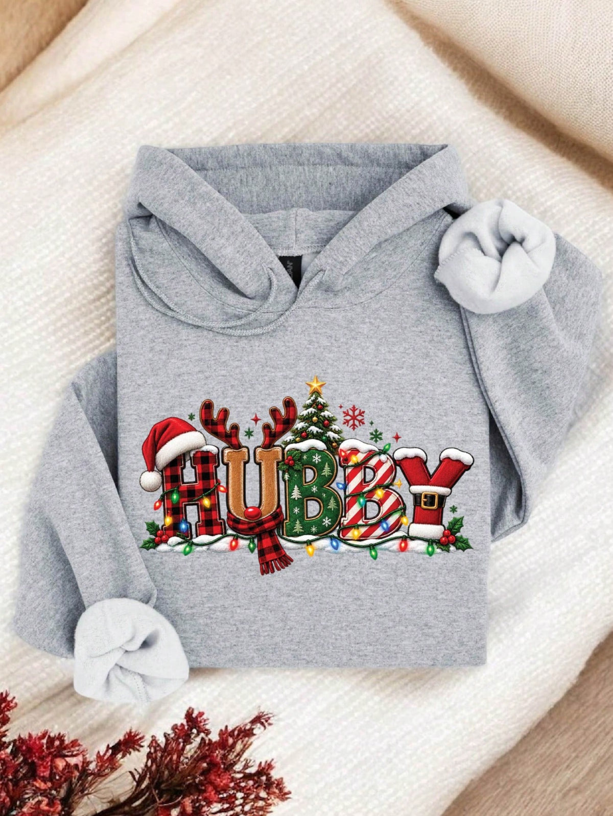 1 PC Wifey Hubby Christmas Hoodie