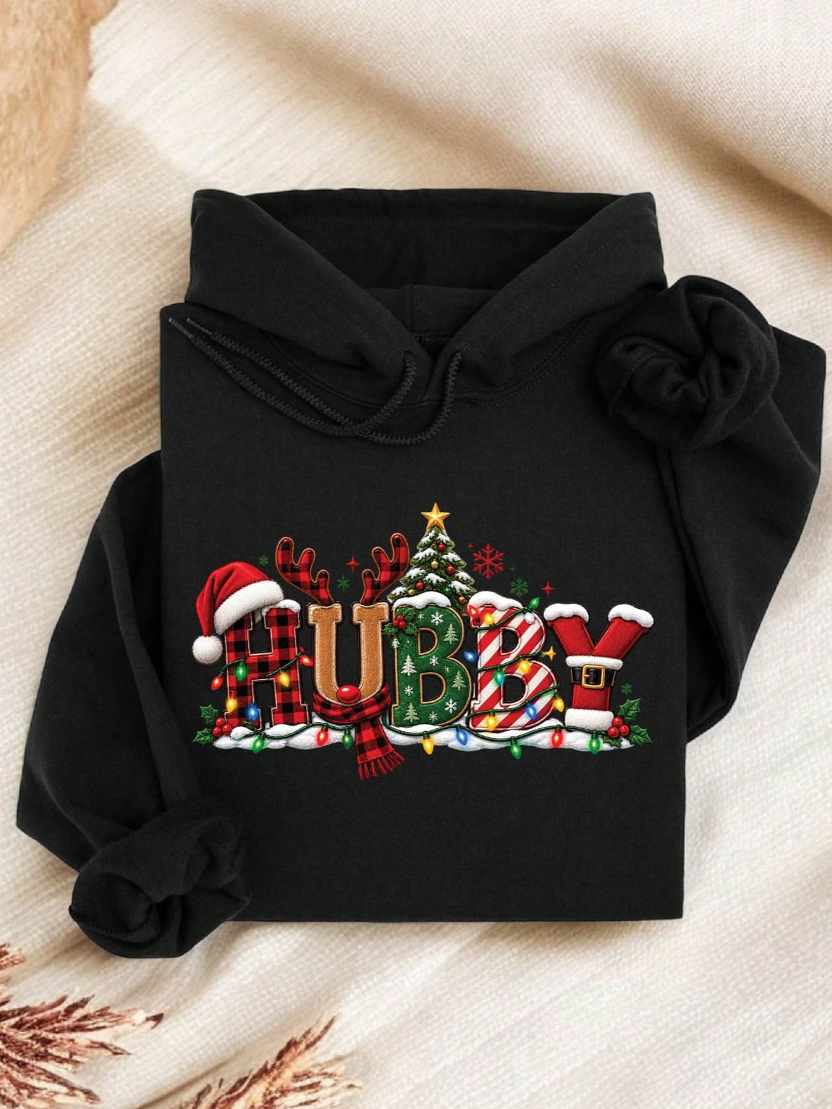1 PC Wifey Hubby Christmas Hoodie