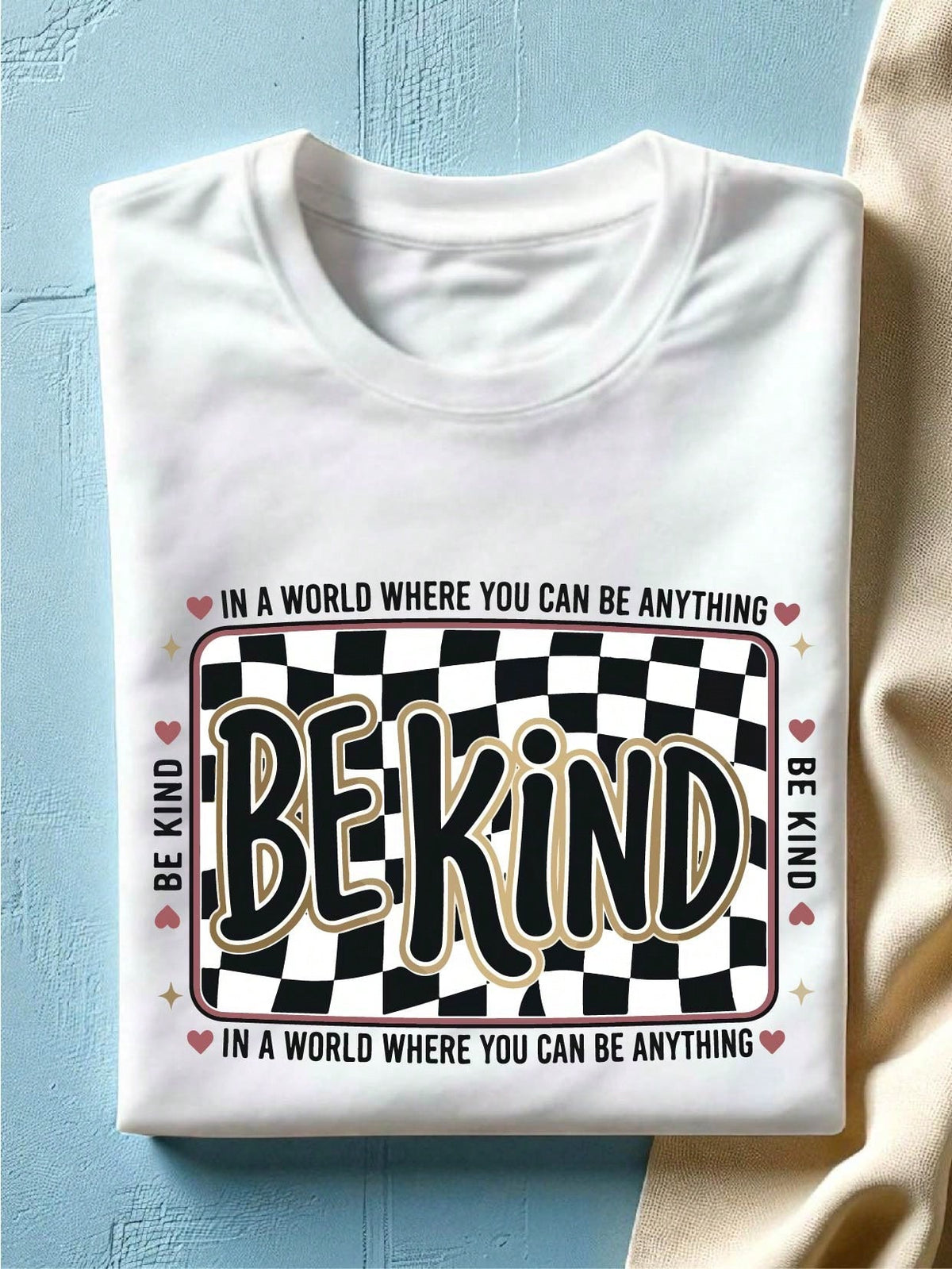 Checkered Be Kind T-Shirt