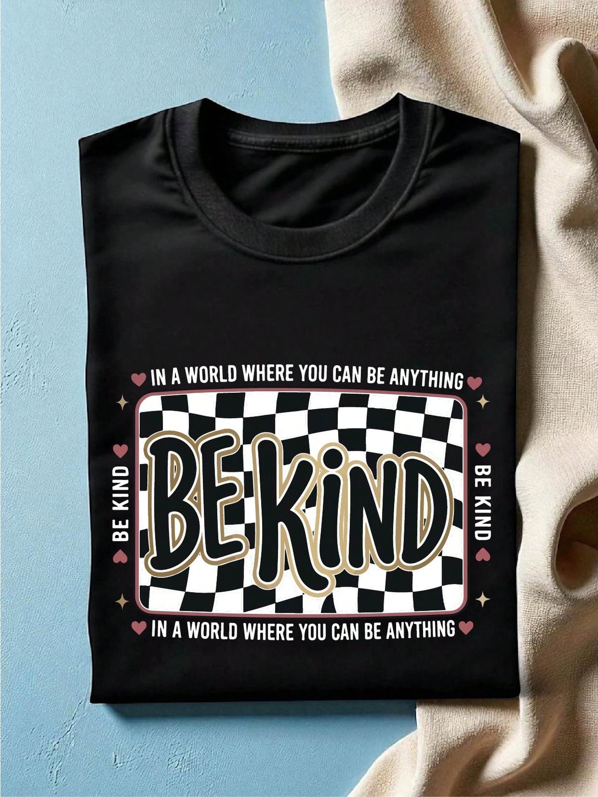 Checkered Be Kind T-Shirt