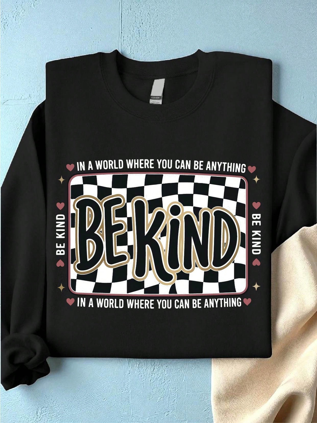 Checkered Be Kind Sweatshirt